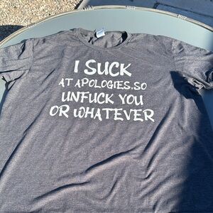 Rude slogan t shirt size 2XL good condition